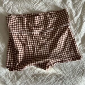 Urban outfitters gingham micro shorts